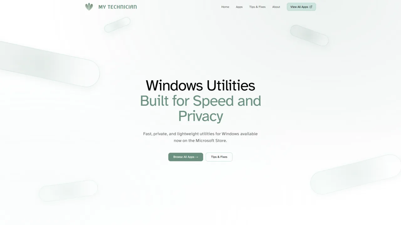 My Technician Website - screenshot 1