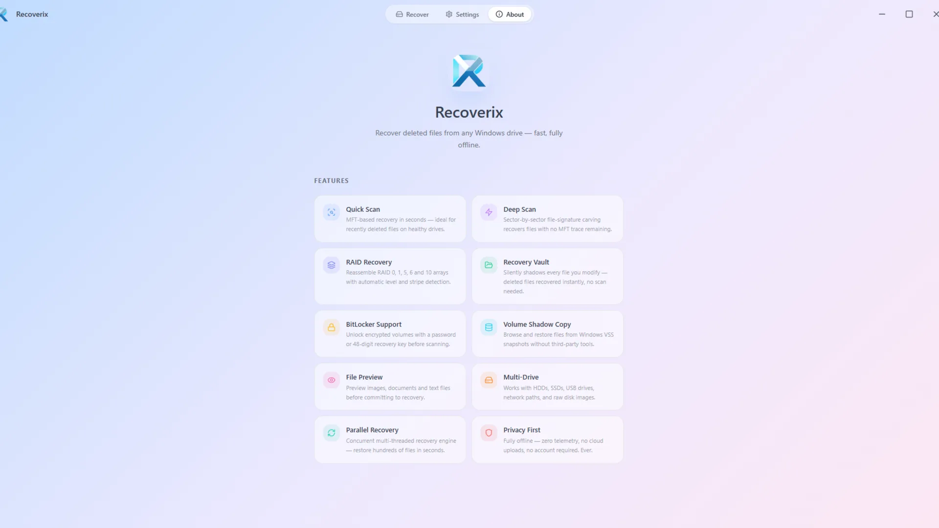 Recoverix - screenshot 2