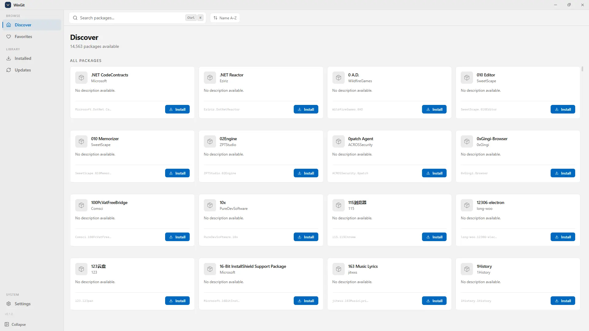 WinGit - screenshot 1
